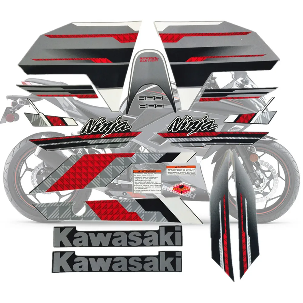 Мотоцикл для Kawasaki Ninja300 13-14 Ninja 300 2013- EX300-13 наклейка обтекатель комплект аппликация Высокое качество весь автомобиль