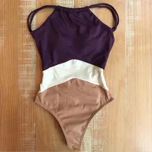 Слитный купальник из кусков, женский слитный купальный костюм с высокой горловиной, купальник с вырезами, монокини, бикини, сексуальная пляжная одежда, боди