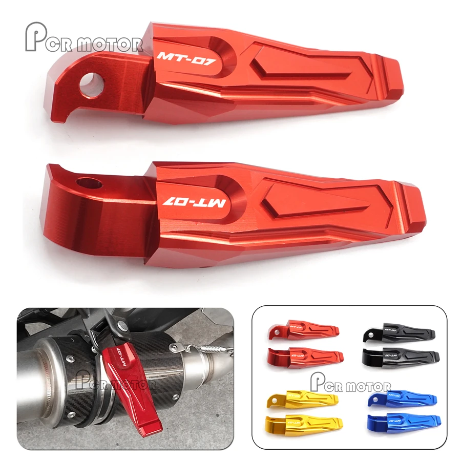 

CNC Aluminum passenger footrests rear foot pegs For Yamaha mt 07 MT07 Year 2013 2014 2015 2016 2017 Motorcycle Parts