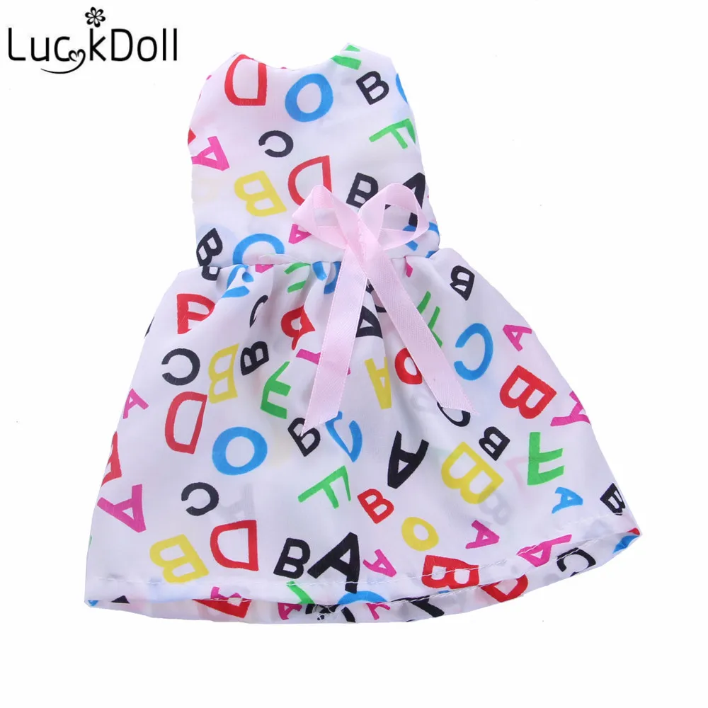 Luckydoll новая кукла одежда аксессуары юбка подходит для 14,5 дюймов Американская женская кукла игрушка детский лучший праздничный подарок - Цвет: m19