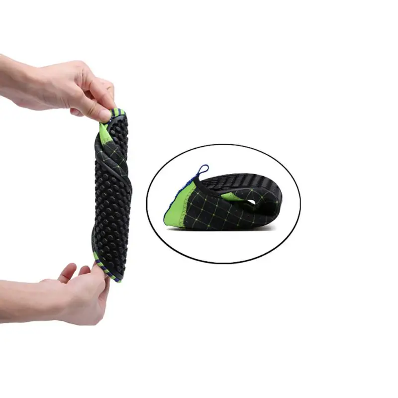 أدنى سعر المرأة و الرجال رياضية 2019 الصيف المياه مخطط أحذية الشاطئ شاطئ السباحة المنبع أحذية بيرفوت الجلد أحذية