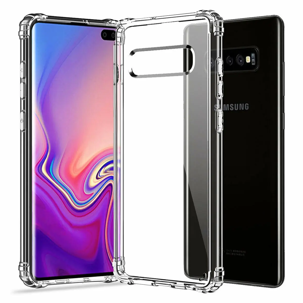 

Hybrid Bumper Clear Transparent TPU Case Cover For Samsung Galaxy S10 Plus S10e s10 Shockproof Air Clear Silicone Back Case