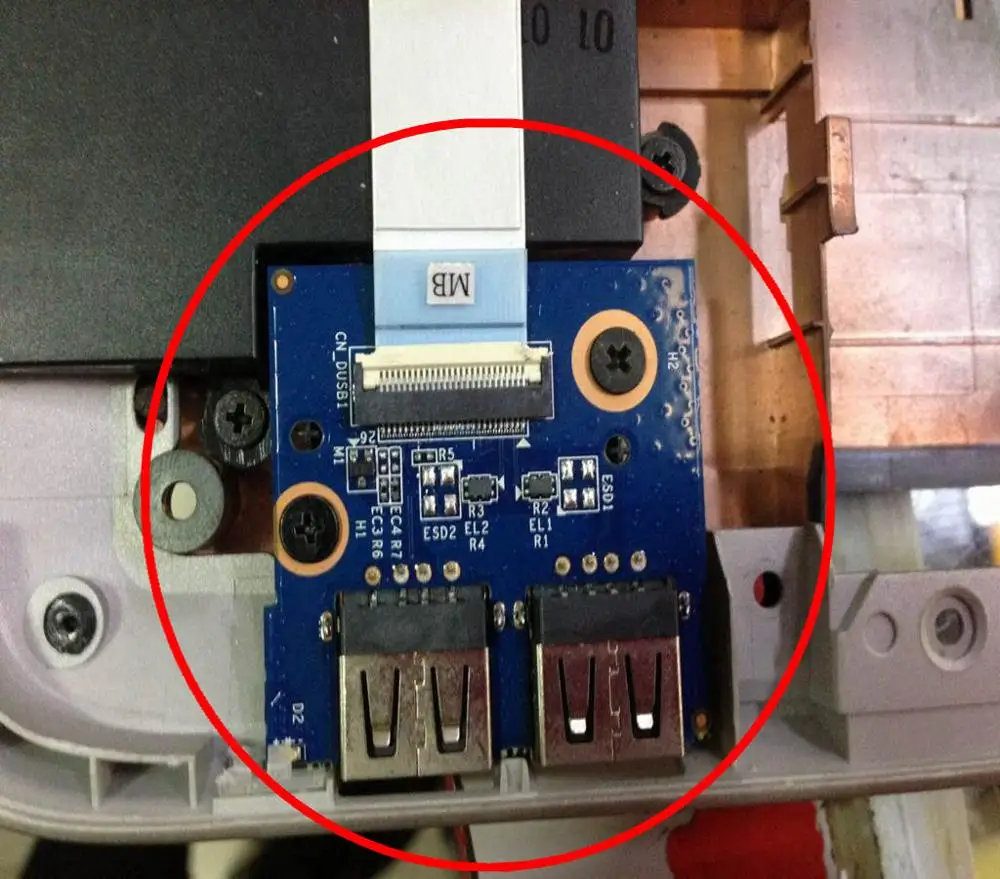 Оригинальная двойная USB плата с кабелем серии HP Pavilion dv7 6000 40gab670s c100|Звуковые карты|