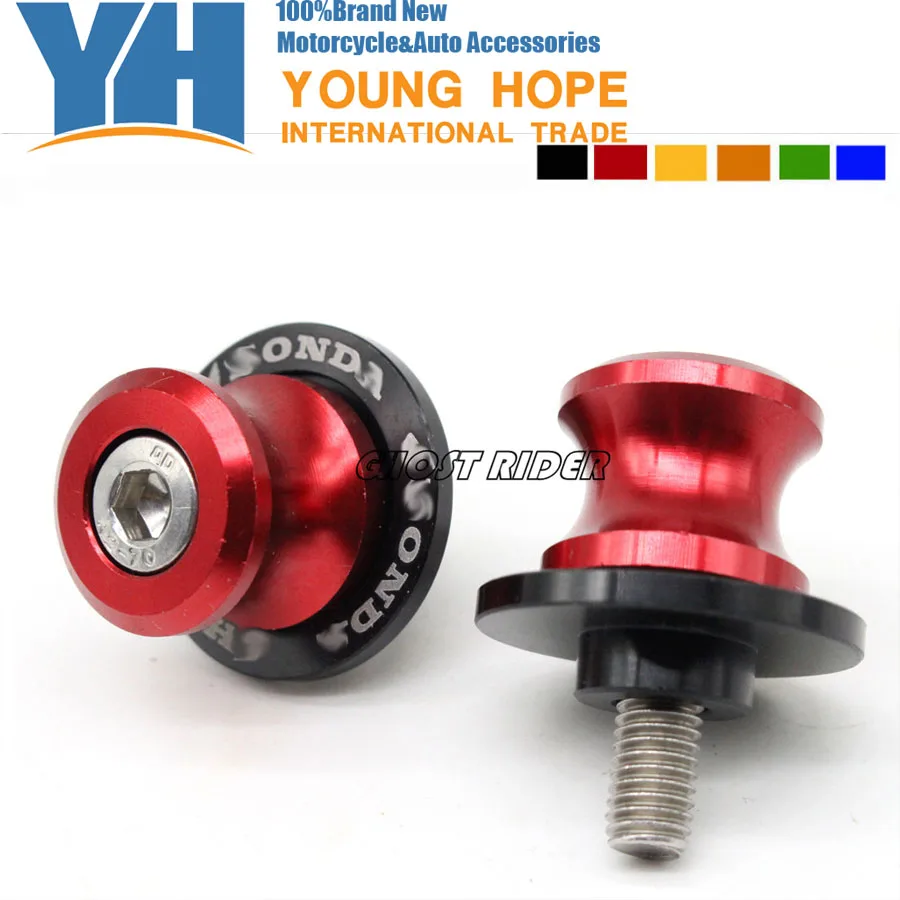 

fits for Honda CBR600RR CBR1000RR F4 F4I CBR1100XX CBF1000 RC51 CBR929 CBR954 CBR900RR VTX1300 8mm Swingarm Sliders Spools 3#