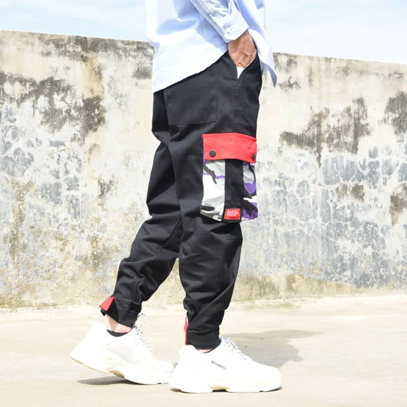 Harem Cargo Pants Men Joggers Big Size  (3)