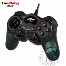 Проводной геймпад джойстик USB2.0 Shock Joypad геймпад игровой контроллер для ПК ноутбук компьютер Win7/8/10/XP/Vista