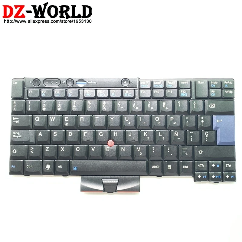 

ES Spanish Keyboard for Lenovo Thinkpad T410 T420 X220 X220i T410S T420S T510 T520 W510 W520 Teclado 45N2151 45N2081 45N2221 i