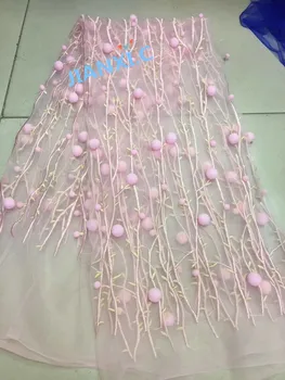 

8 colors Latest 3d Net Lace Fabric JIANXI.C-81938 For Wedding Sewing High Quality African French Lace Fabric