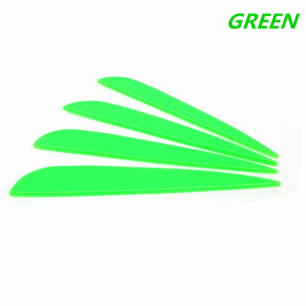 4 inch arrows vanes green