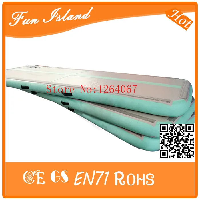 

Free Shipping 3x0.9x0.1m Small Gym Crash Air Track, Kid Gymnasium Mats, Inflatable Mini Light Green Gym Air Track For Kids