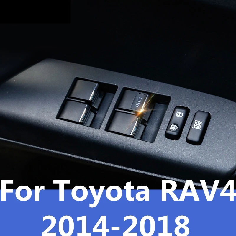 Для Toyota RAV4 2014 2018 автомобильный оконный стеклянный переключатель декоративная
