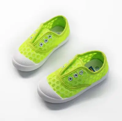 Bst-, летняя новая детская обувь для мальчиков и девочек, односетевая дышащая спортивная обувь, Повседневные детские маленькие кроссовки - Цвет: A16 grey