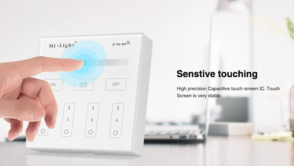 Mi light Сенсорная панель контроллер AC DC 15A умный сенсорный экран переключатель диммер для одного цвета RGBW RGB CCT Светодиодная лента-лампа