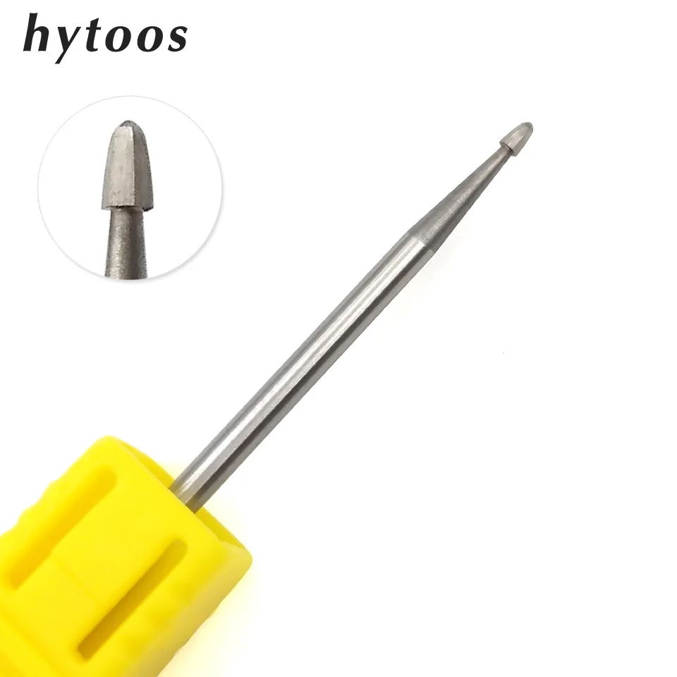 

HYTOOS 1Pc Nail Drill Bit 3/32" Stainless Steel Burr Manicure Bits Cuticle Clean Electric Nail Drill Accessories Foot Care Tools