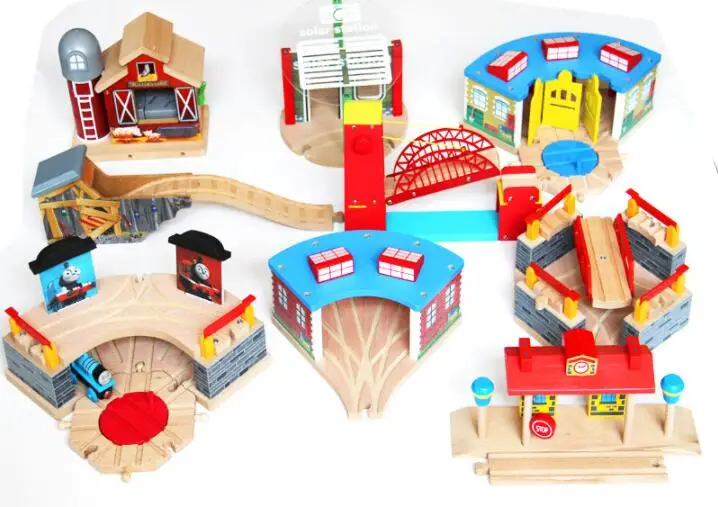 

Thomas and Friends --All Kinds Train Garage Air Staion Wood Track Thomas Wooden Train Track Railway Accessories Toy