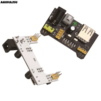 

MB102 Breadboard Power Supply Module /MB102 white Breadboard Dedicated Power Module 2-way 3.3V 5V MB-102 Solderless Bread Board
