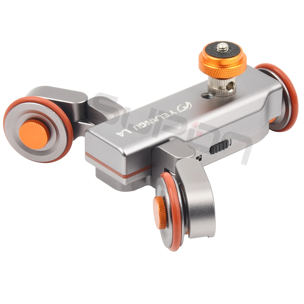 

SUPON L4 Track Slider Electric Autodolly 3-Wheel Pulley Car Rail Rolling with Remote Control For Camera DSLR Camcorder