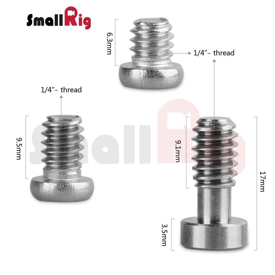 Болт для камеры SmallRig, шестигранный винт 1/4 дюйма, 12 шт. в упаковке для замены аксессуаров для камеры-1713