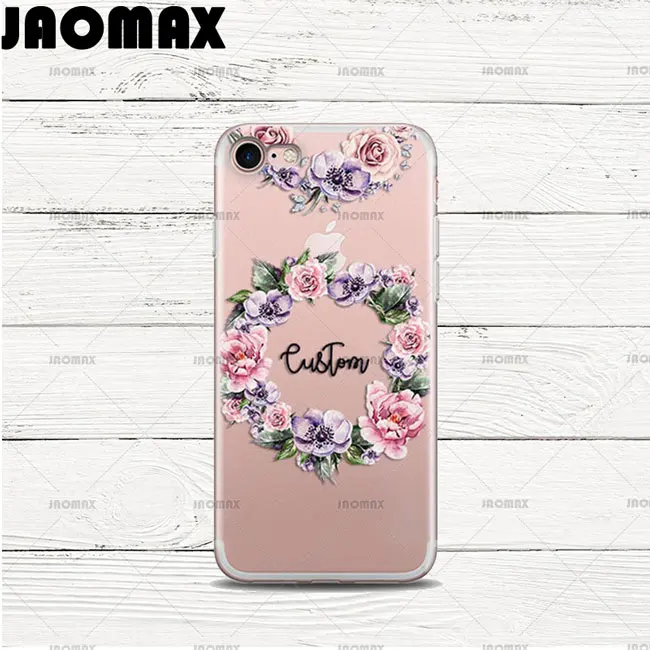 Персонализированные именные Чехлы Jaomax для iPhone 11 XS MAX XR 7 8 6 Plus силиконовые розовые