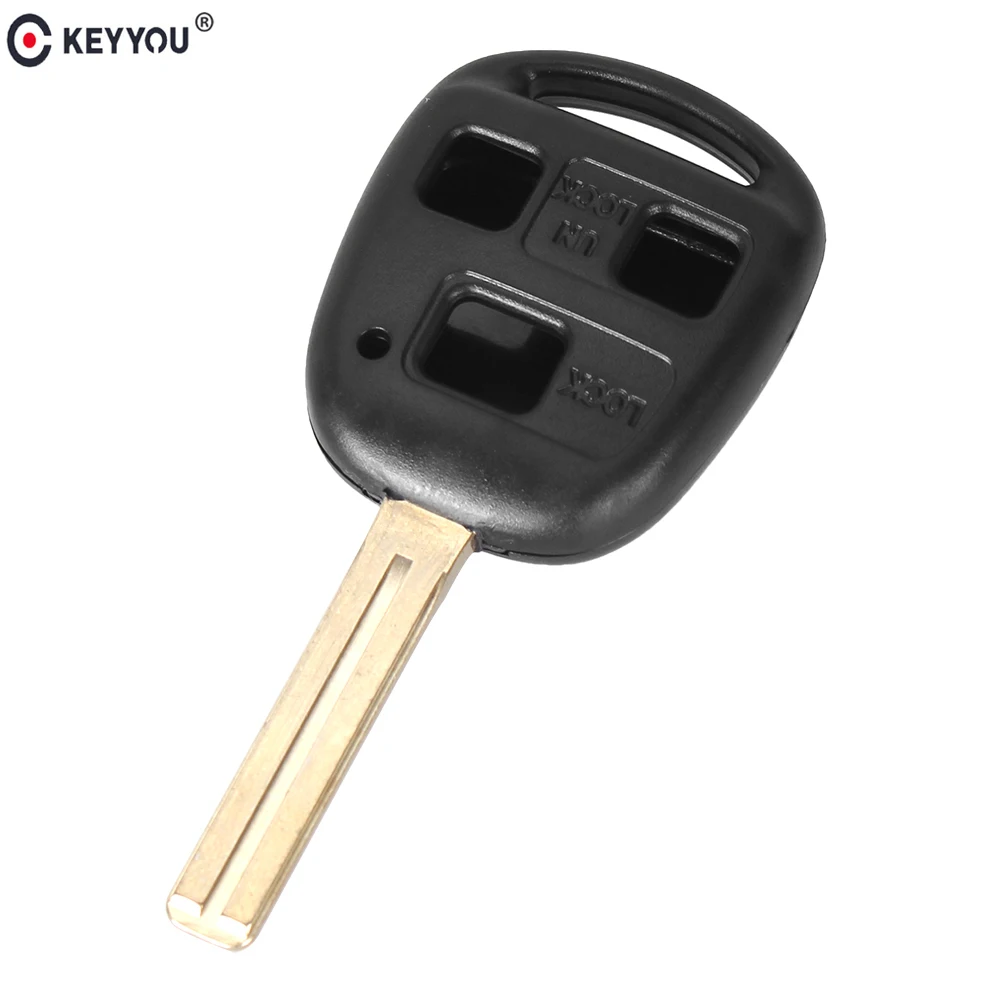 KEYYOU 3 Buttons Remote Fob Case Replacement Car Key Shell Fob For Lexus RX300 ES300 KEYYOU 3 Buttons Remote Fob Case Replacement Car Key Shell Fob For Lexus RX300 ES300