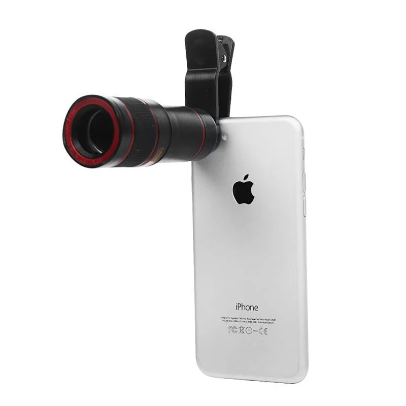 TURATA Universal Clip 14X Zoom Cell Phone Telescope Lens Camera Smartphone Lente Para Celular Telephoto External Camera Lens