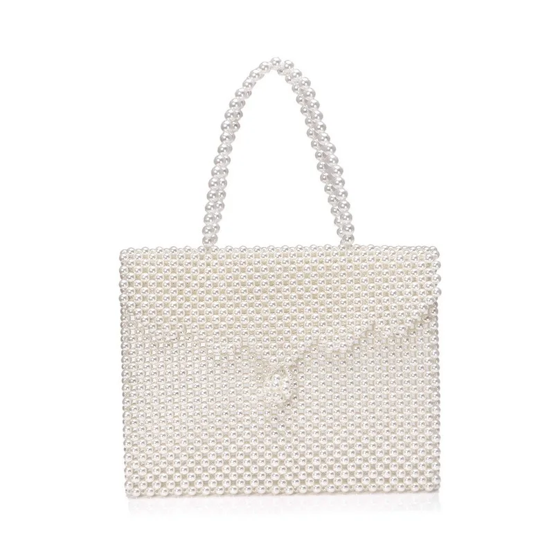 

Pearl Handbag Women Luxury Evening Party Bags Small Tote Female Beaded Hands Bags High Quality Design Ladies Shoulder Bag