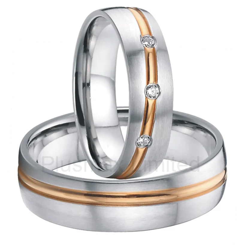 China Manufacturer titanium jewelry special custom size couples promise