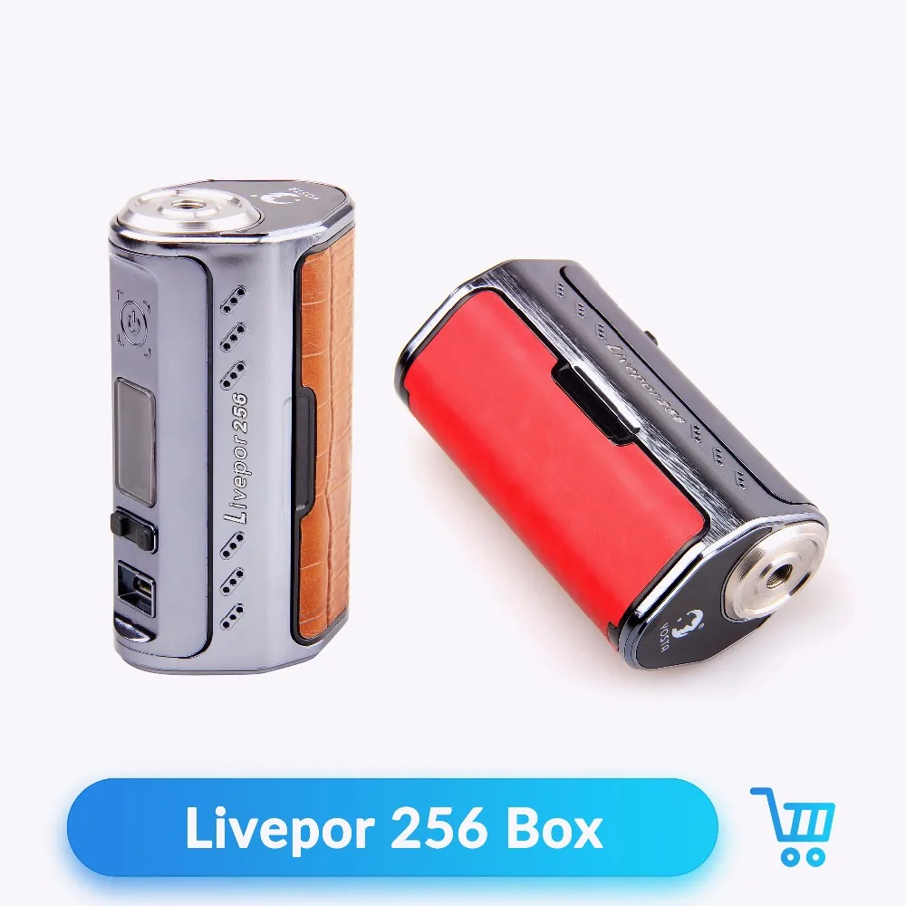 

Livepor 256 Box Mod Yosta 256W Electronic Cigarette Mod with VW MECH TC-NI TC-TI TC-SS TCR Mode Light Weight and Case Changeable