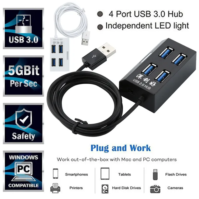 Special Offers CARPRIE The Trapezoidal High Speed 4 Port USB 3.0 Hub For PC Computer Accessories 6J13 Drop Shipping Special Offers CARPRIE The Trapezoidal High Speed 4 Port USB 3.0 Hub For PC Computer Accessories 6J13 Drop Shipping