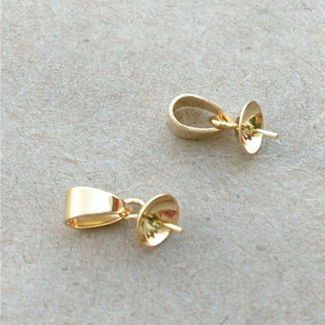 

20pcs Gold Color Stainless Steel End Caps 3mm/6mm End Clasps Crimp Bead For Bead Pearl DIY Jewelry Making Components