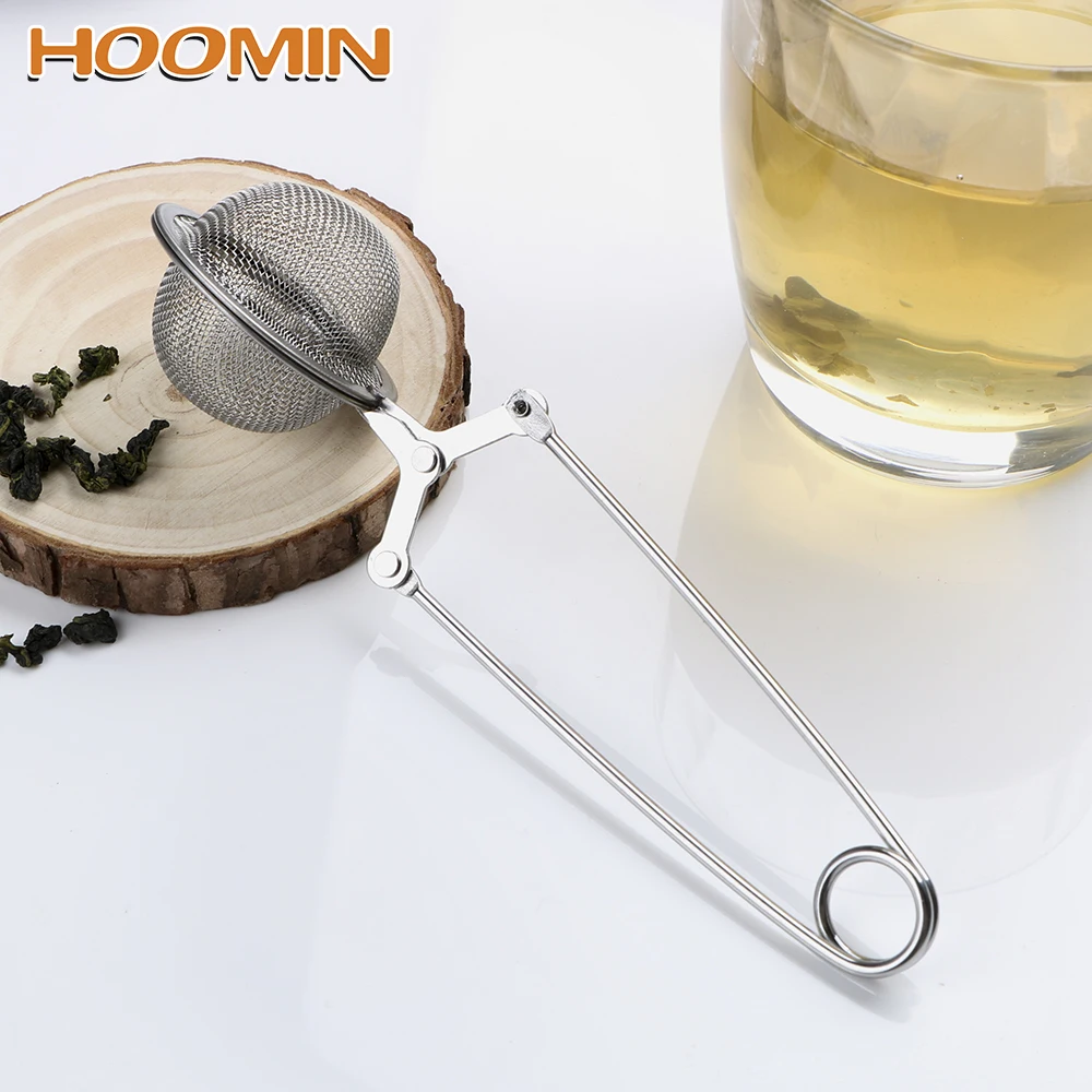 

HOOMIN Tea Strainer Tea Ball Tea Infuser Coffee Herb Spice Filter Diffuser Kitchen Gadget Stainless Steel Mesh Sphere Handle