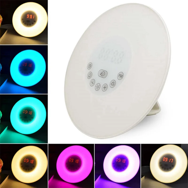 

ARILUX Multifunction Night Light Wake Up LED Light With Touch-Sensor Sunrise Alarm Clock & FM Radio Colorful Atmosphere Lamp