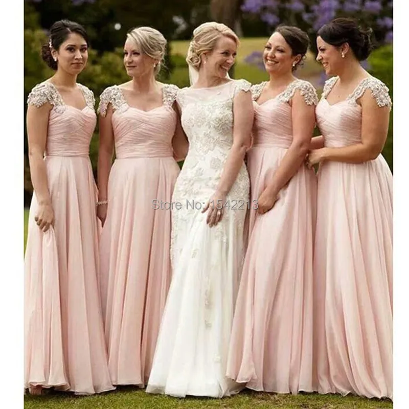 vintage pink bridesmaid dresses