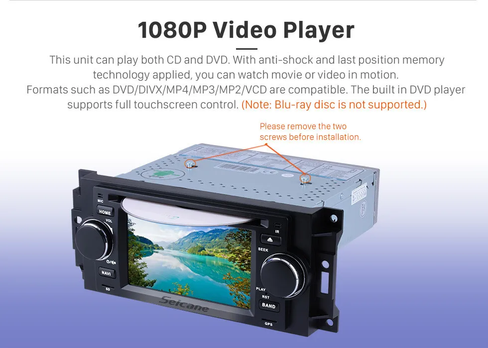 Sale Seicane Android 8.1Car Radio DVD Player Multimedia GPS for Jeep Commander Compass Dodge RAM Chrysler 300 Wrangler Grand Cherokee 14