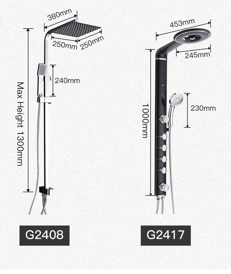 GAPPO смеситель для душа набор для ванной душевой кран настенный смеситель настенный душевой набор водопад массажный большой душевой смеситель
