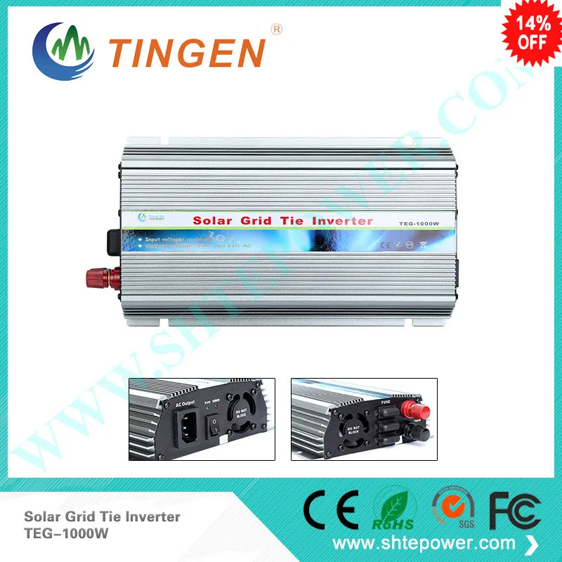 New Arrived!! Grid Tie 1000W Pure Sine Wave Solar Inverter for PV Power 1200W, DC 24V~45V to AC 190V~260V New Arrived!! Grid Tie 1000W Pure Sine Wave Solar Inverter for PV Power 1200W, DC 24V~45V to AC 190V~260V