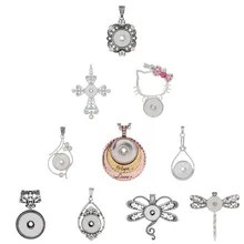 10 стиль 18 мм оснастки ювелирные изделия Бабочка, стрекоза, крест кулон полудрагоценные камни колье ожерелье для женщин ювелирные изделия