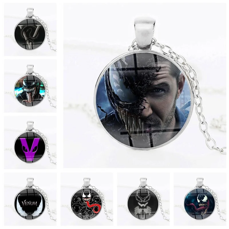 Marvel Spider Man 3 Venom necklace Black superhero Metal pendants Eddie