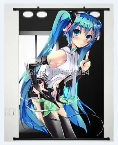 Новый VOCALOID: Мику Хацунэ Домашний Декор аниме японский плакат стены прокрутки