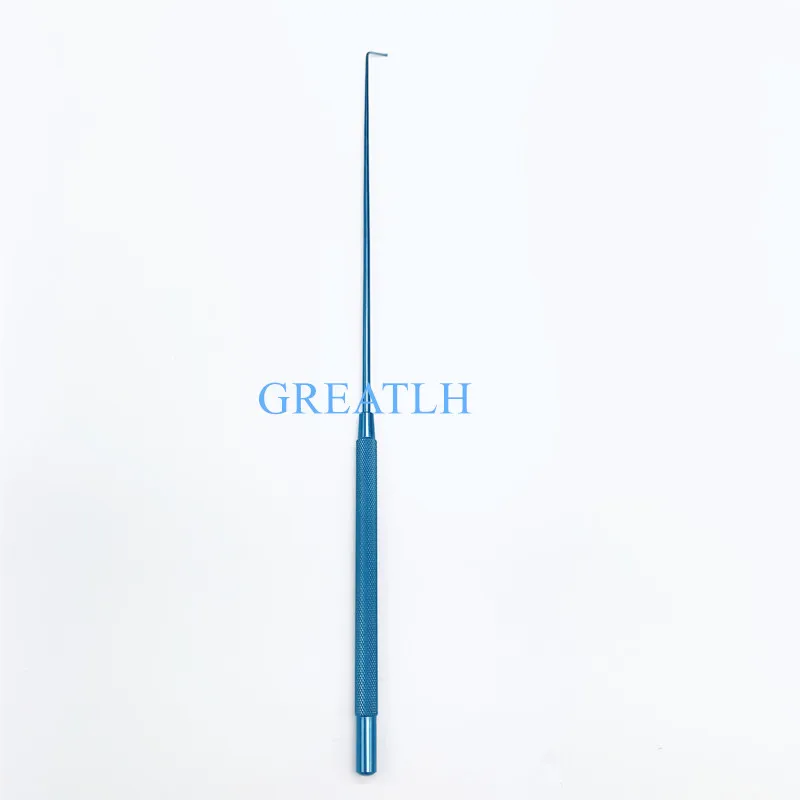 

Titanium Angled Krayenblhl Micro Nerve and vessel hook with probe pointed