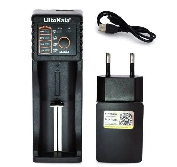 Liitokala Lii-100 Lii-202 402 18650 зарядное устройство 1,2 В 3,7 В 3,2 В 3,85 В AA/AAA 26650 16340 NiMH литиевая батарея зарядное устройство+ разъем