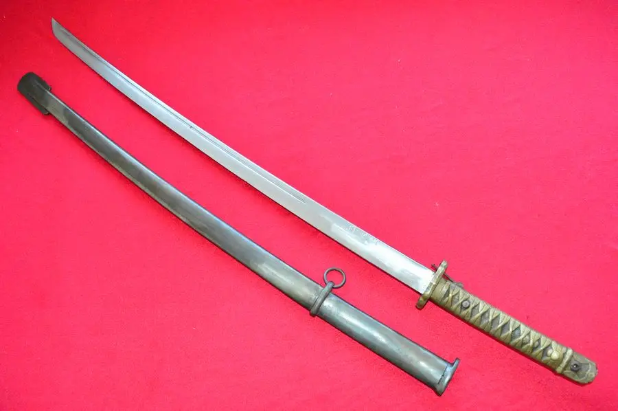 Japan Wakizashi Japanese Army NCO Saber Sword Samurai Katana Brass