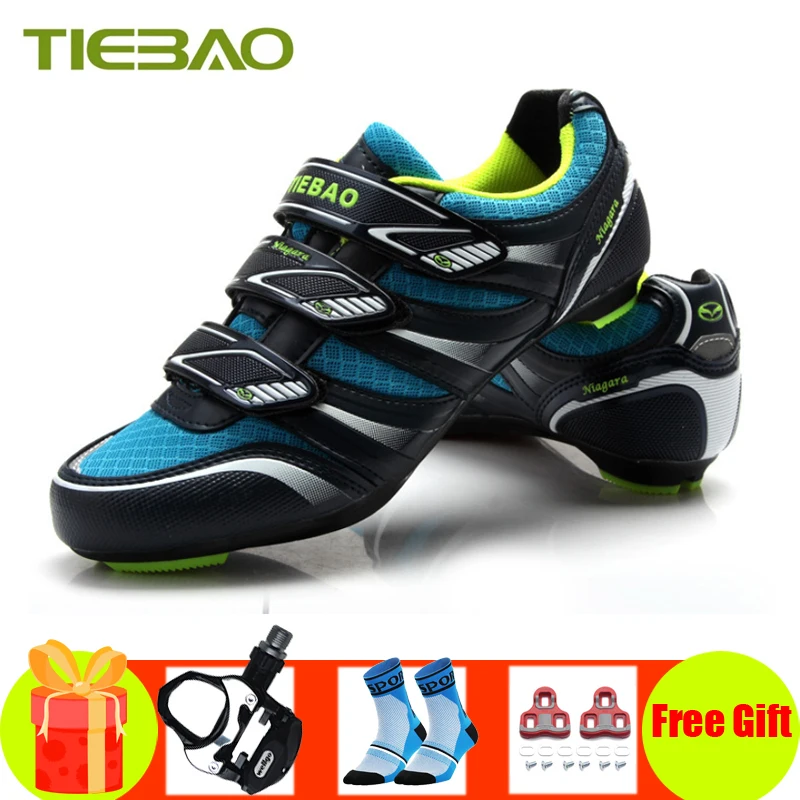 

Tiebao road cycling shoes sapatilha ciclismo athletic bike pedals shoes self-locking breathable road bike shoes outdoor sneakers