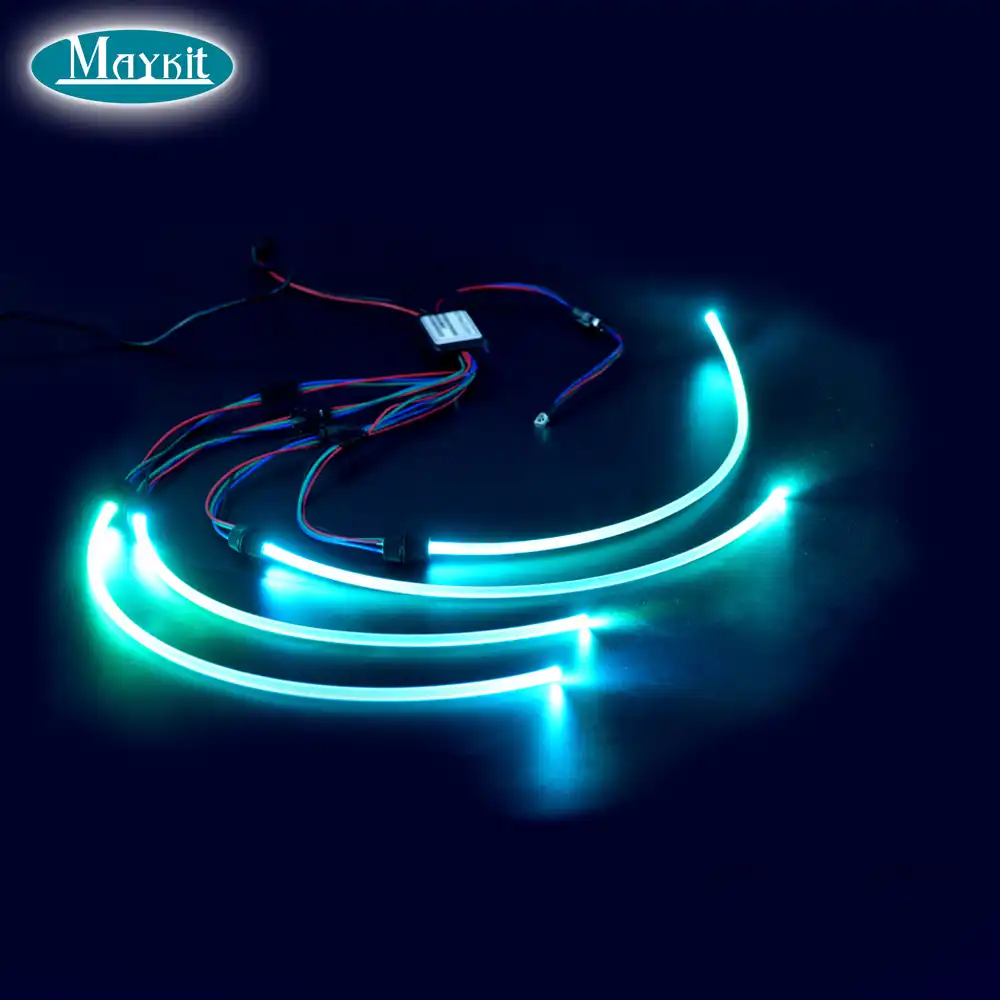 Maykit Side Glow RGB 2W DC 12V Car Decorative Light Fiber Optic Car