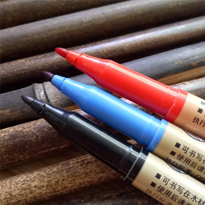 Deli Fast Dry Permanent Oil Marker Pens For Tires CD Fabric Waterproof Drawing Signature Greeting Card Calligraphy Graffiti Pen  (16)