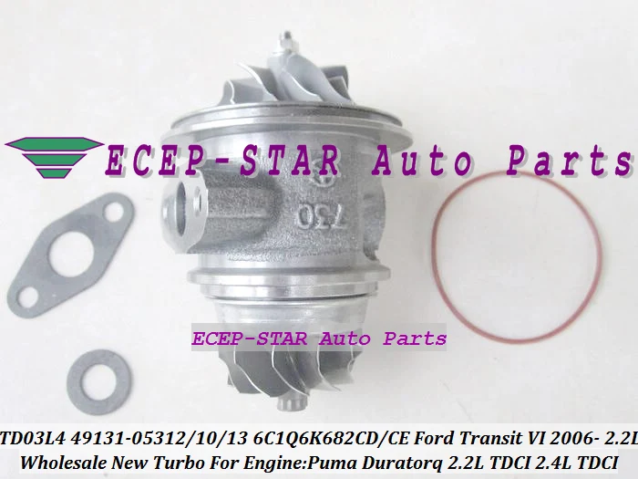 TURBO TD03L4 49131-05312 49131-05310 49131-05313 6C1Q6K682-CD Turbocharger For Ford Transit VI 2006-08 Duratorq V347 2.2L TDCI 49131-05210 (2)