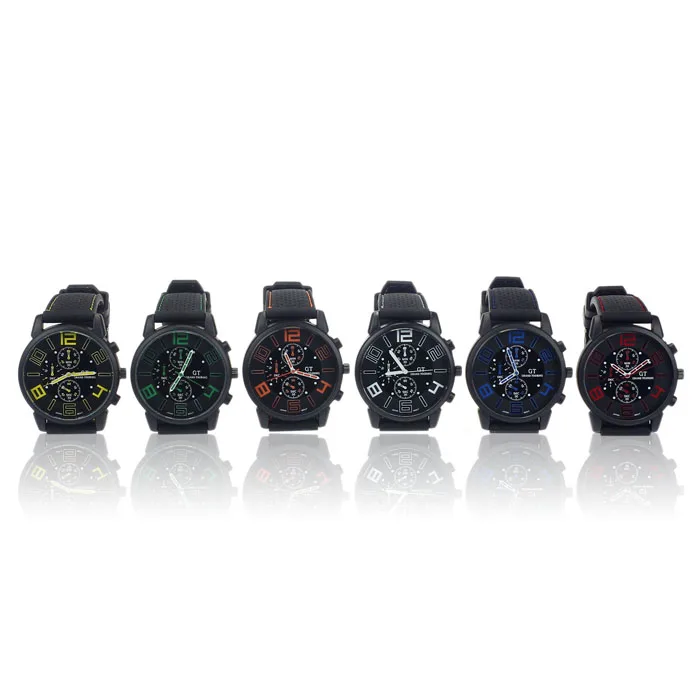 New font b Mens b font Stainless Steel Luxury Sport Analog Quartz Clock Wrist font b