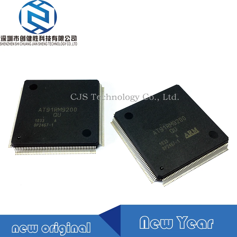 100% Новый 2 шт AT91RM9200-QU AT91RM9200 AT91RM9200QU 91RM9200 208-PQFP | Электроника