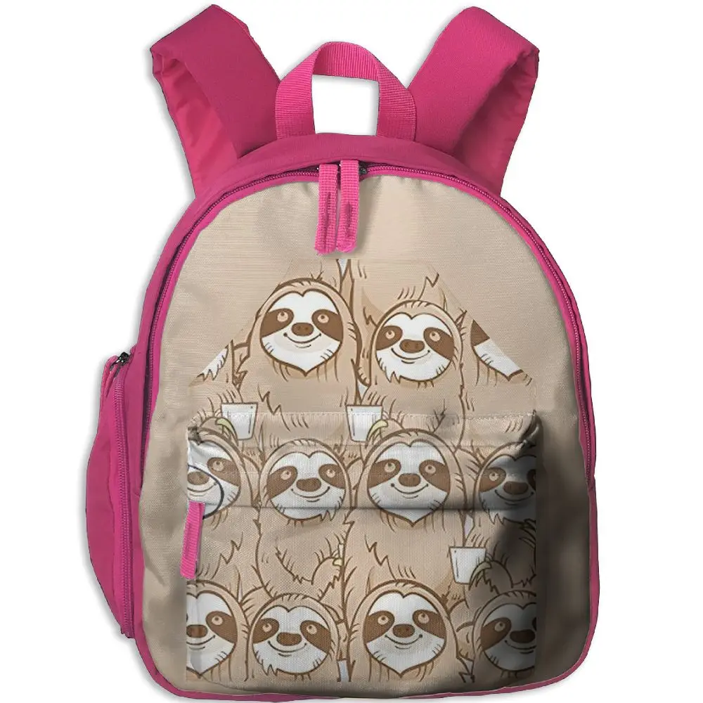 SAMCUSTOM Three Sloth Moon 3D printing Bags for girls backpack kids
