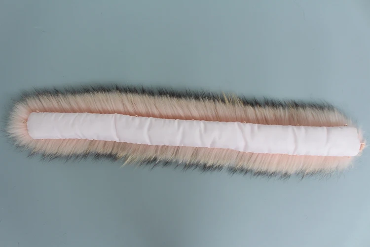 natural real raccoon fur hoody trim collar (9)